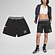 Nike 短褲 Jordan 巴黎 聖日耳曼 女款 黑 灰 褲子 抽繩 棉褲 DZ3270-010 product thumbnail 1