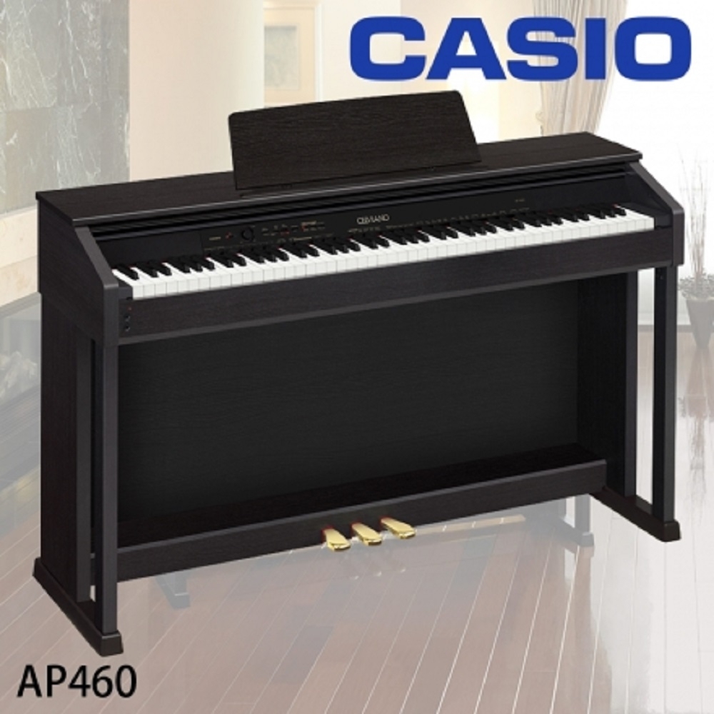 CASIO AP460/88鍵數位鋼琴/公司貨保固/黑色