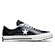 CONVERSE ONE STAR 中 休閒鞋 皮革黑白 product thumbnail 1