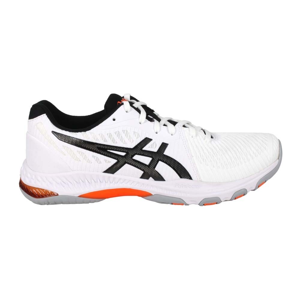 ASICS NETBURNER BALLISTIC FF 2 男排羽球鞋 1051A041-101 白黑灰橘