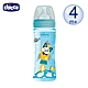 chicco-舒適哺乳-防脹氣PP奶瓶330ml(三孔)-帥氣男孩 product thumbnail 1