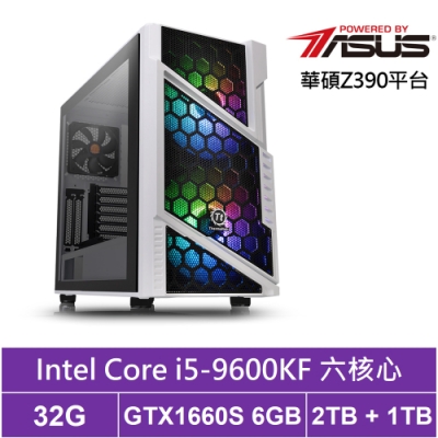 華碩Z390平台[天鳳少校]i5六核GTX1660S獨顯電玩機