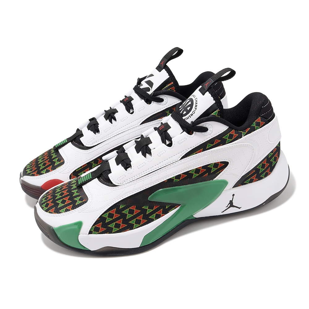 Nike 籃球鞋 Jordan Luka 2 PF 男鞋 紅 綠 Quai 54 緩震 D77 球星 運動鞋 FQ1154-100
