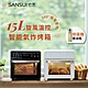 【SANSUI 山水】15L旋風溫控智能氣炸烤箱 標配組(SAF-588) product thumbnail 2