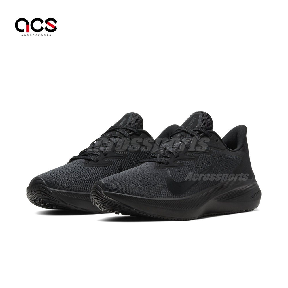 Nike 慢跑鞋 Wmns Zoom Winflo 7 黑 全黑 女鞋 氣墊 運動鞋 CJ0302-002