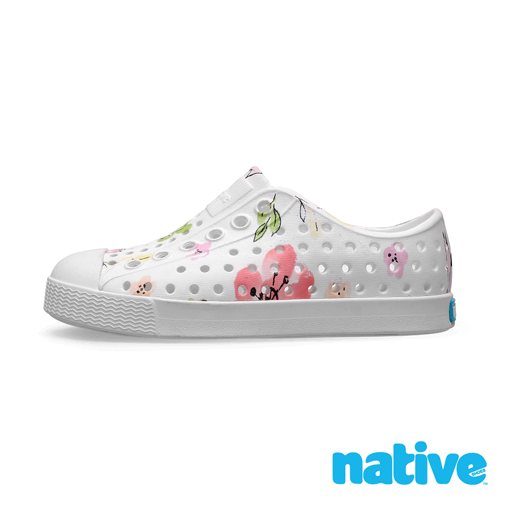 Native Shoes 小童鞋 JEFFERSON 小奶油頭鞋-花卉白