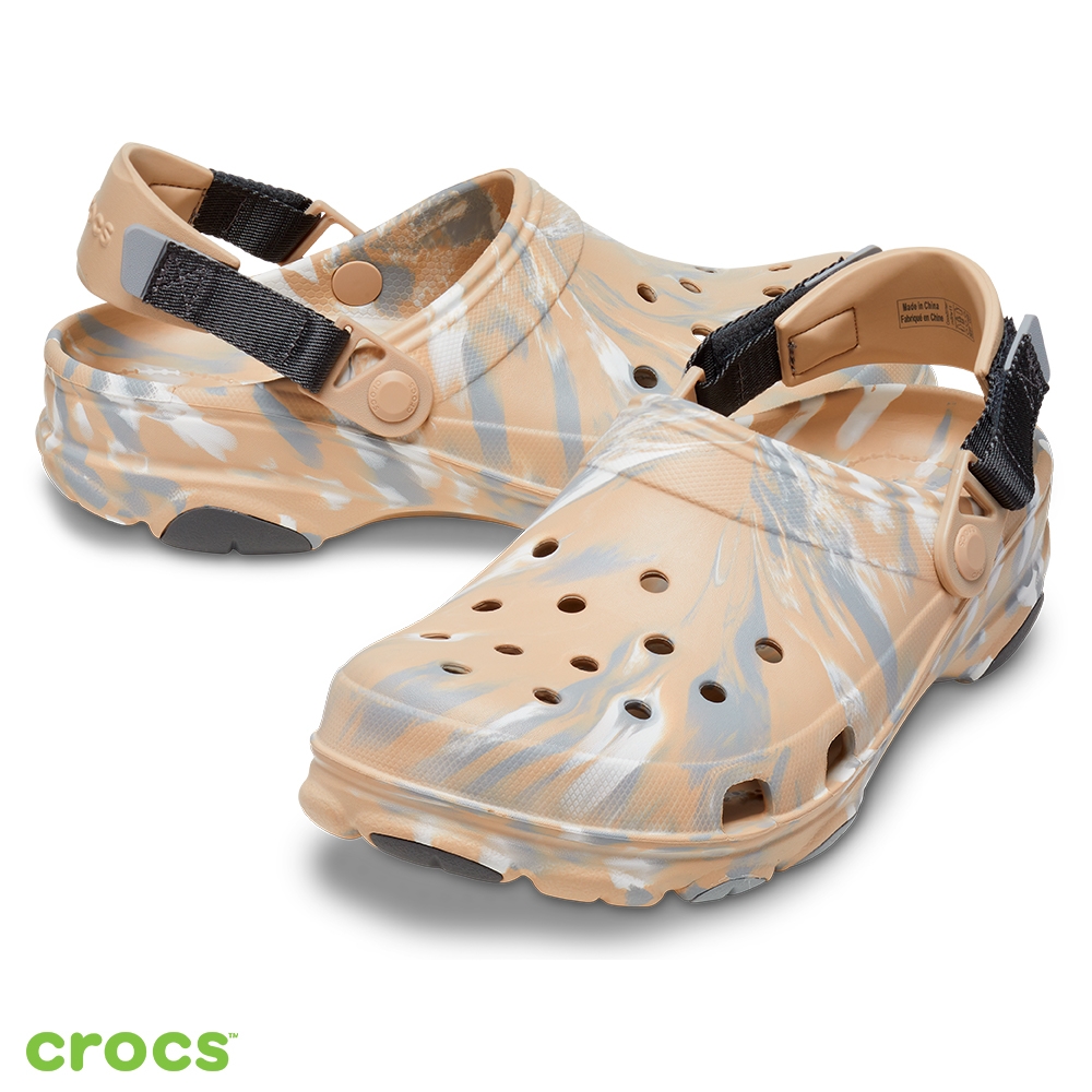 Crocs卡駱馳(中性鞋) 經典大理石紋特林克駱格-207887-2ZM | 洞洞鞋 