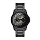 A│X Armani Exchange 迷幻星月三眼計時腕錶-黑-AX1738-44mm product thumbnail 1