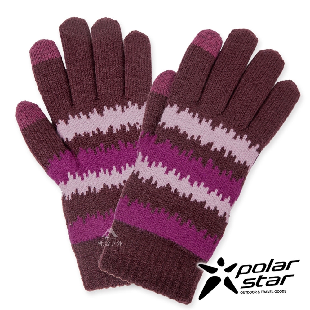 【PolarStar】女觸控保暖手套『暗紅』P20604