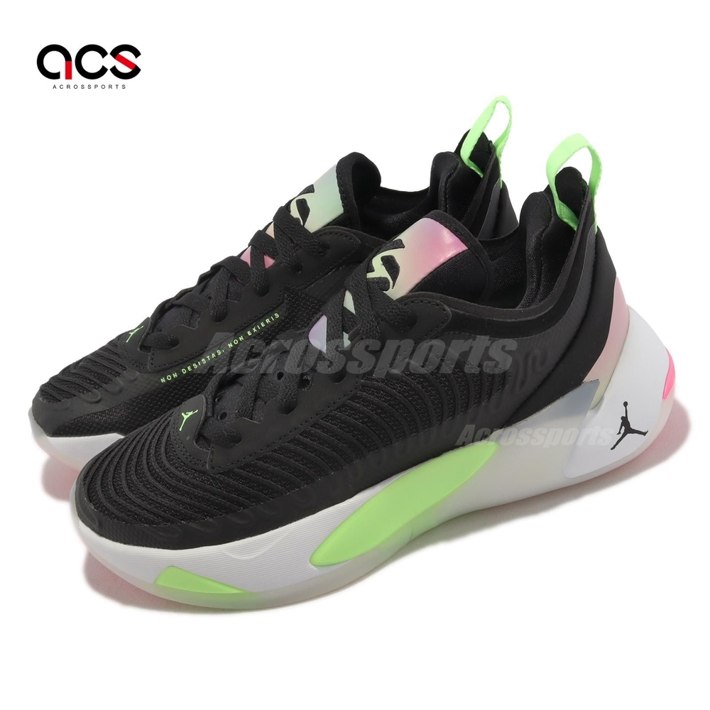 Nike 籃球鞋Jordan Luka 1 GS 大童鞋女鞋黑綠粉Black Lime Glow DQ6513