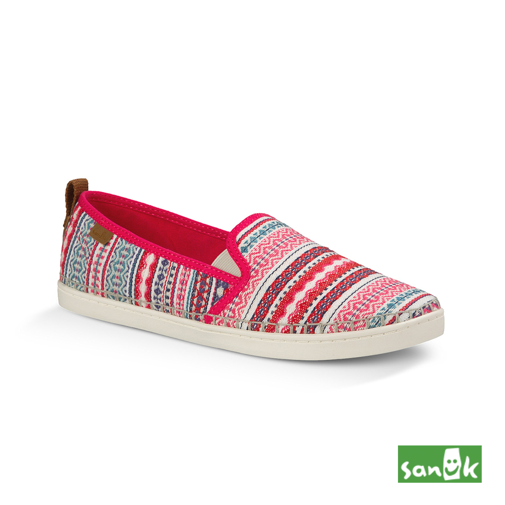 SANUK 美國設計Valdese Weavers編織休閒鞋-女款(桃紅色)1016327 RLBN