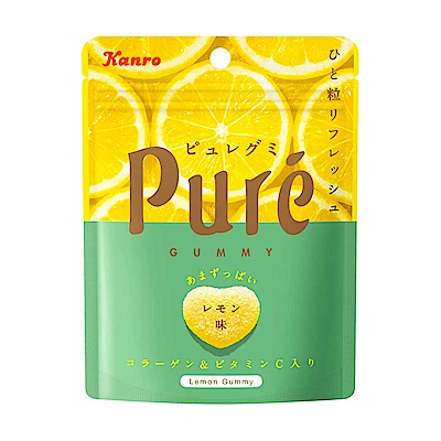 甘樂Kanro Pure鮮果實軟糖-檸檬(45.5g)