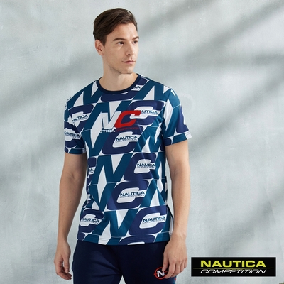 NAUTICA男裝 COMPETITION品牌LOGO休閒短袖T恤-白