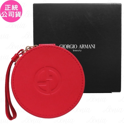 GIORGIO ARMANI 亞曼尼訂製圓包 高訂紅(公司貨)