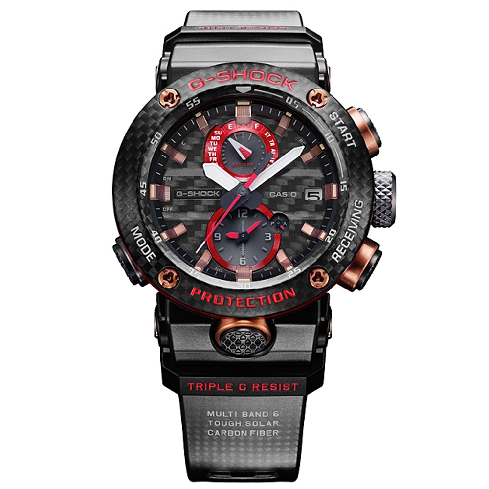 G-SHOCK 限量版空中霸王碳纖維太陽能藍芽智慧飛行錶(GWR-B1000X-1A