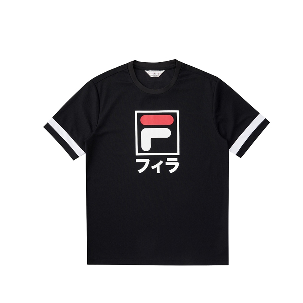 FILA #東京應援 短袖圓領T恤-黑色 1TEV-5450-BK