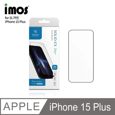 IMOS 蘋果 iPhone15 Plus 6.7吋 2023 (2.5D高透)超細黑邊康寧玻璃貼 (AGbc)