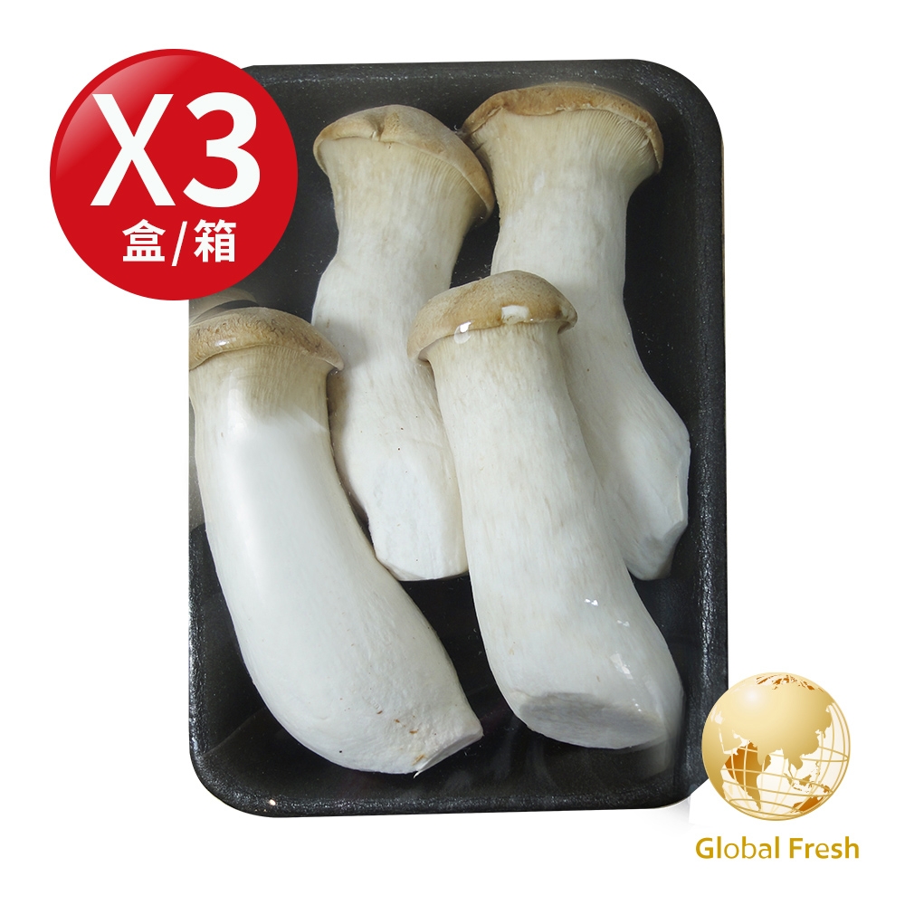 Global Fresh-盛花園 新社杏鮑菇(200g/盒，3盒/箱)