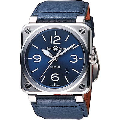 Bell & Ross BR 03-92時尚機械錶(BR0392-BLU-ST/SCA)