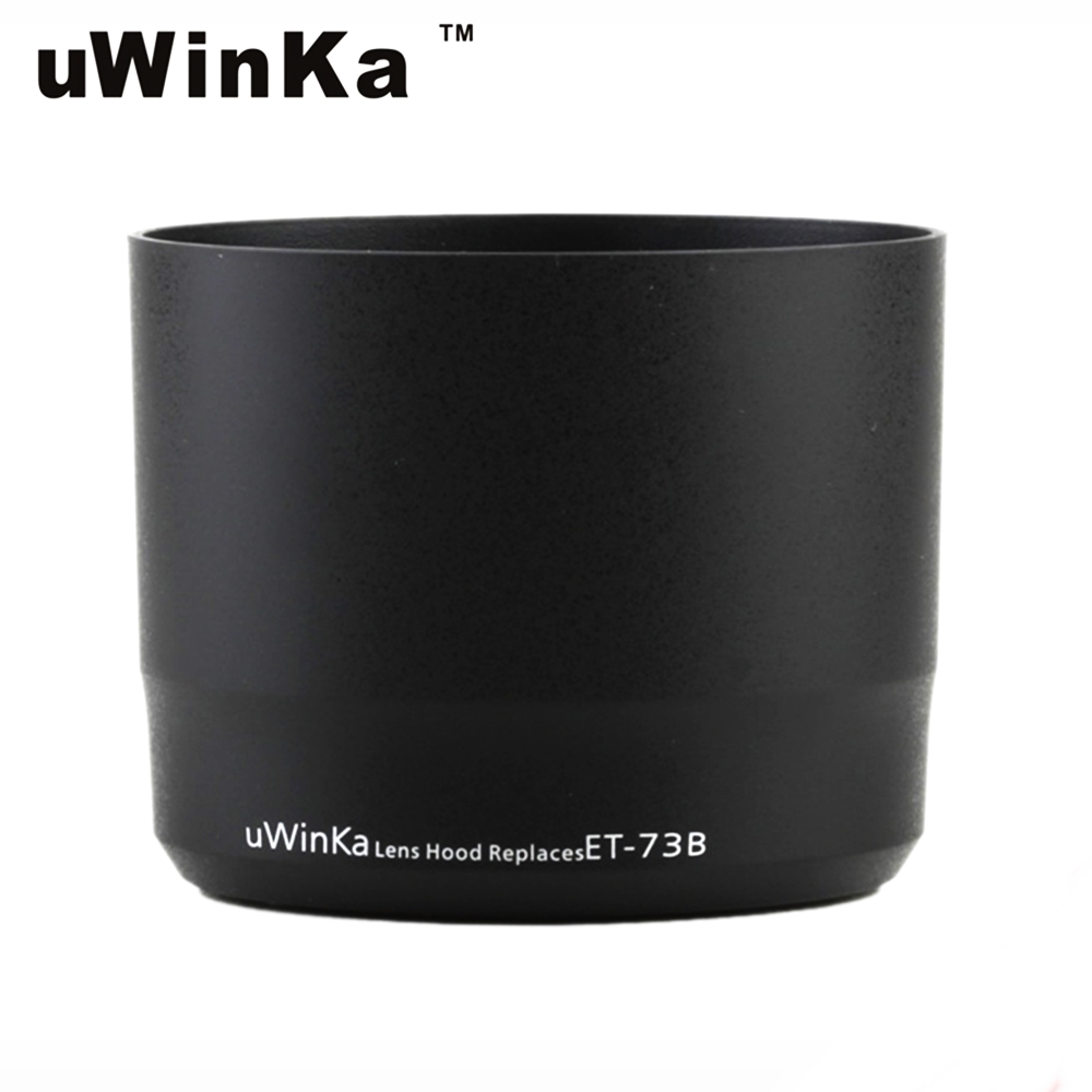 uWinka副廠Canon佳能遮光罩UET-73B黑色(相容原廠ET-73B遮光罩)適EF 70-300mm f/4-5.6L IS USM胖黑
