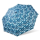 【雙龍牌】降溫涼感小無敵三折傘雨傘黑膠傘B6313-海藍線圈 product thumbnail 1