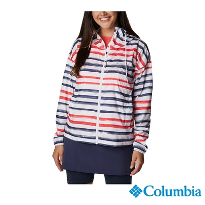 Columbia 哥倫比亞 女款 -UPF40防潑水風衣-條紋 UWR46310MS / S22