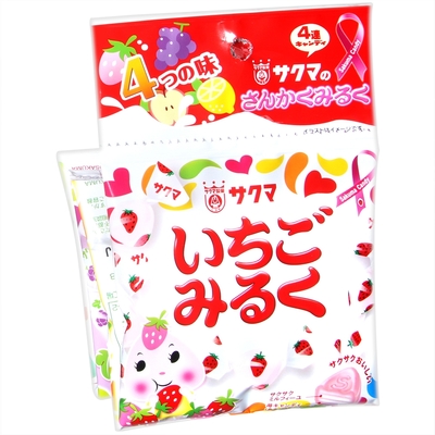(即期良品)佐久間製菓 4連綜合水果牛奶風味糖 42g
