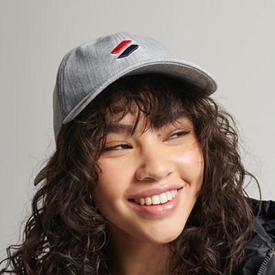 SUPERDRY 棒球帽 CODE ESS BASEBALL CAP 灰