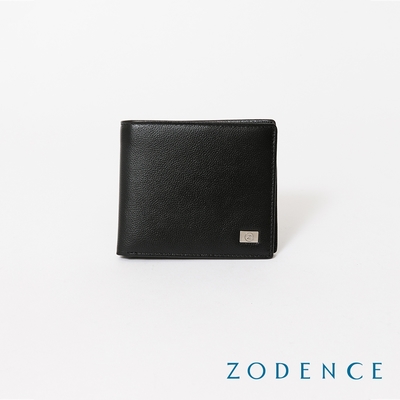 ZODENCE ALGER進口牛皮9卡短夾 黑