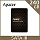 Apacer 宇瞻 AS340X SATA3 2.5吋 240GB SSD 固態硬碟 product thumbnail 1