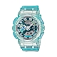 CASIO卡西歐 G-SHOCK 晶透幻彩 亮眼獨特 松石藍綠 半透明 人氣雙顯 GMA-S110VW-2A_45.9mm product thumbnail 1