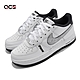 Nike 休閒鞋 Air Force 1 LV8 運動 女鞋 經典 AF1 皮革 反光 球鞋穿搭 大童 白黑 DO3809101 product thumbnail 1