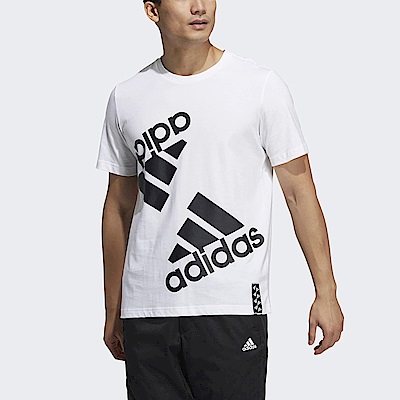 Adidas FI BP2 Tee [HE7410] 男 短袖 上衣 T恤 運動 訓練 休閒 亞洲版 棉質 舒適 白黑