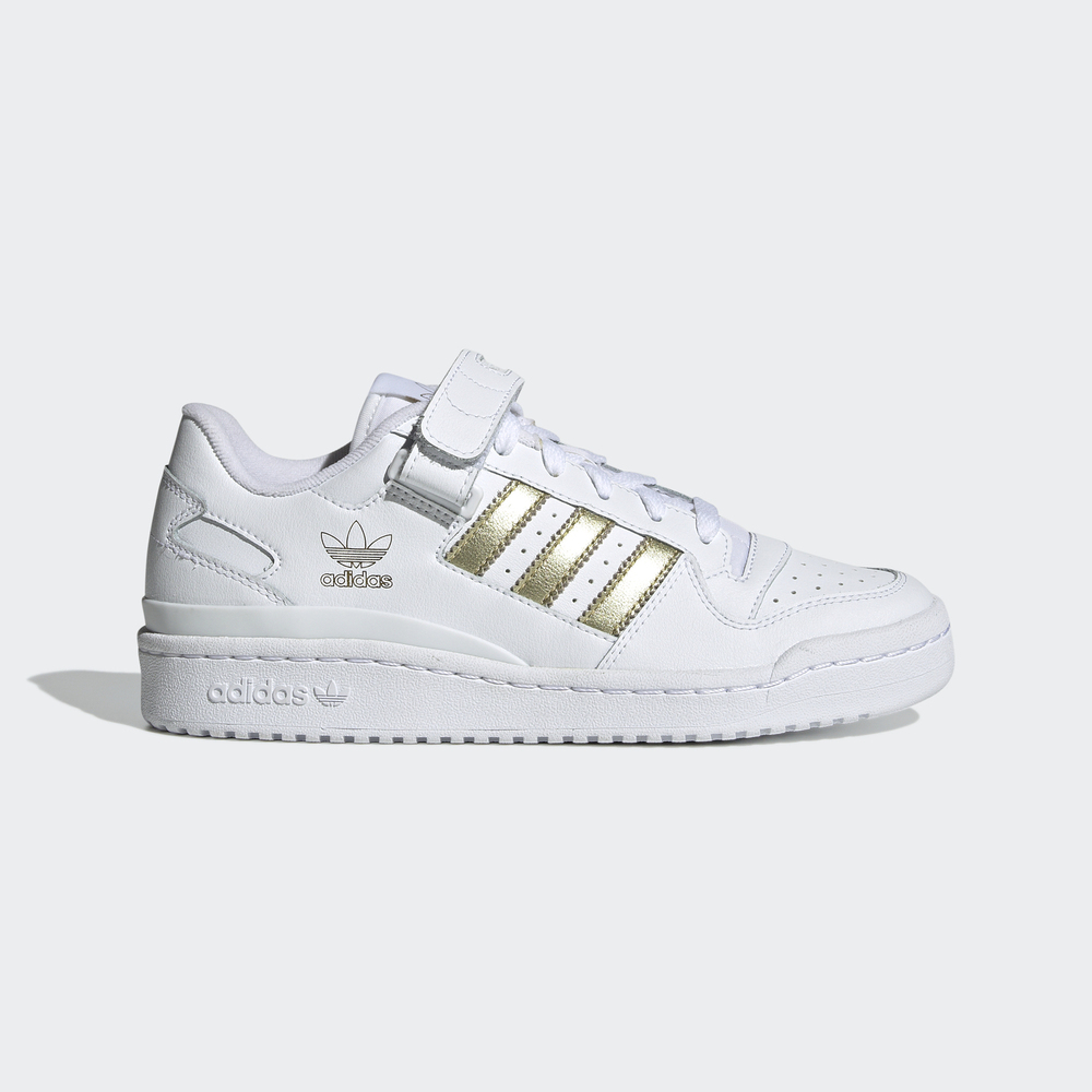 Adidas Forum Low W [H05108] 女 休閒鞋 運動 經典 復古 魔鬼氈 舒適 穿搭 愛迪達 白金