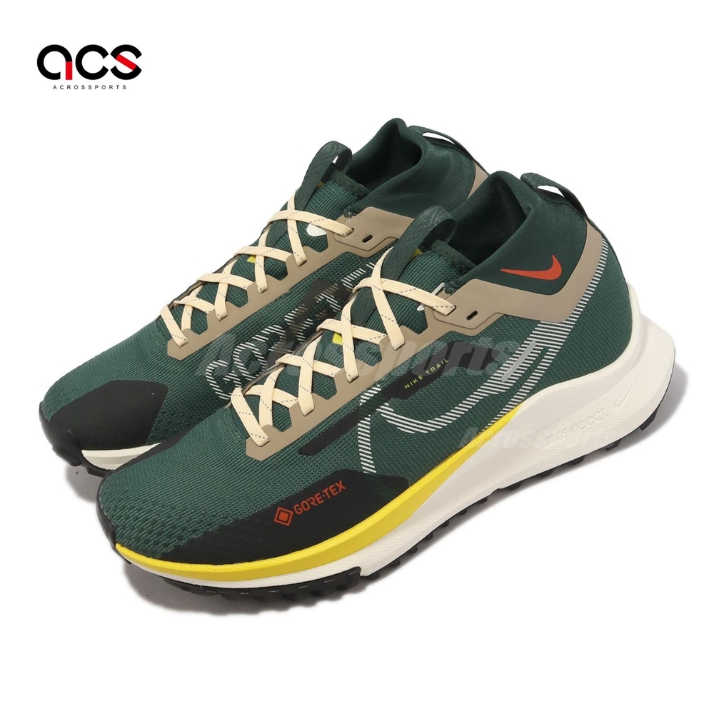 Nike 越野跑鞋 React Pegasus Trail 4 GTX 男鞋 綠 防水 緩震 戶外 FD0317-333