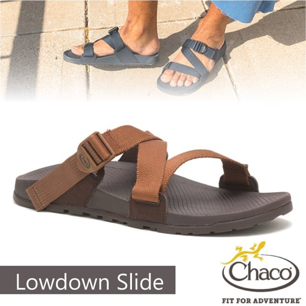 【Chaco】男 LOWDOWN SLIDE 休閒涼鞋(含鞋袋).戶外拖鞋.海灘鞋_CH-LSM01-HI27 長袍僧人