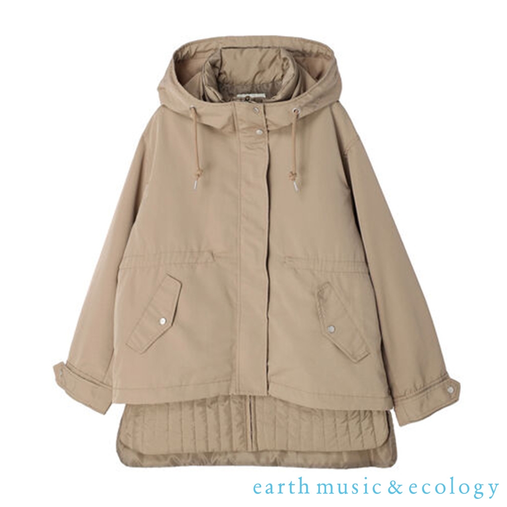 earth music  【SET ITEM】連帽夾克+絎縫背心外套