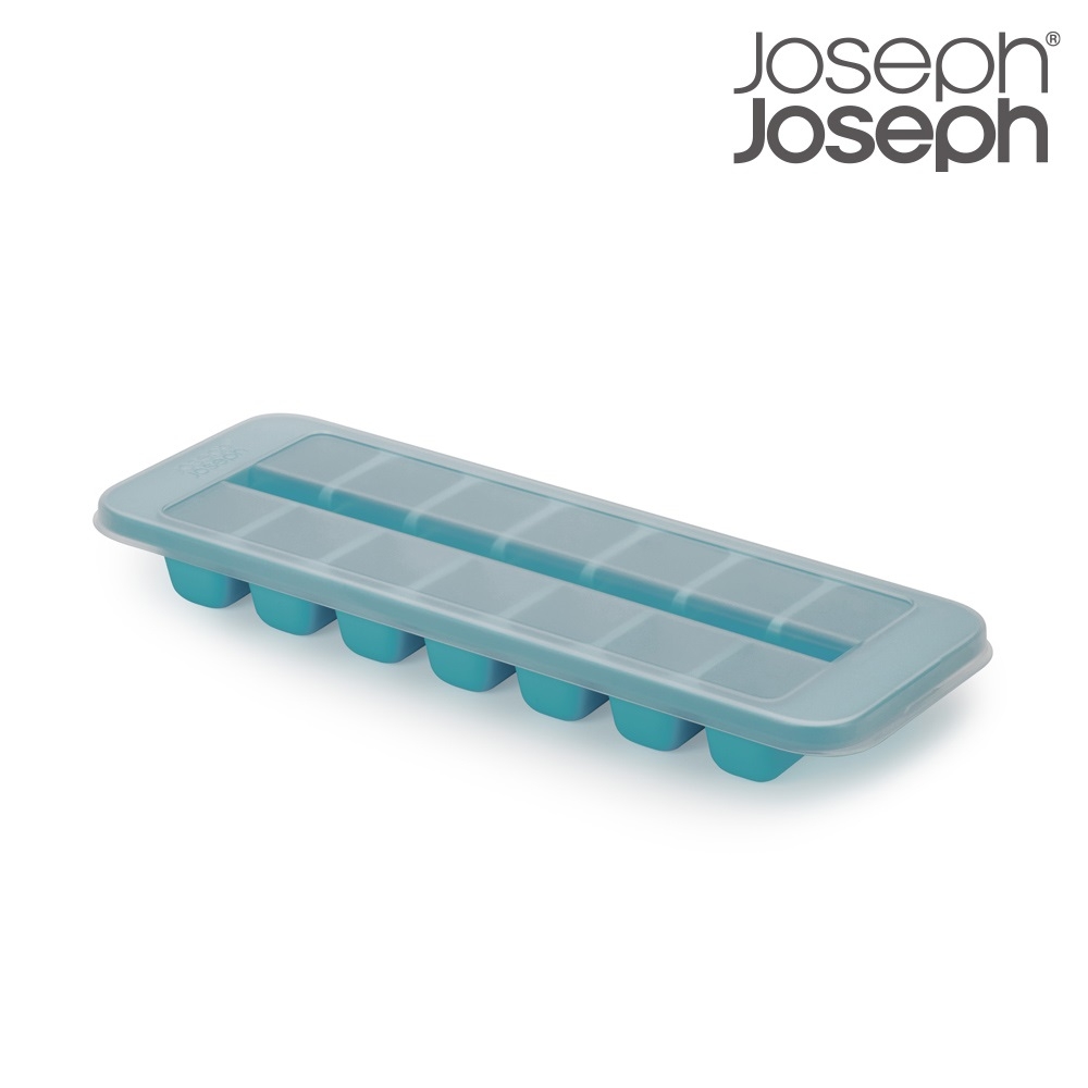 【英國Joseph Joseph】 輕鬆注水製冰盒(附蓋) - 藍