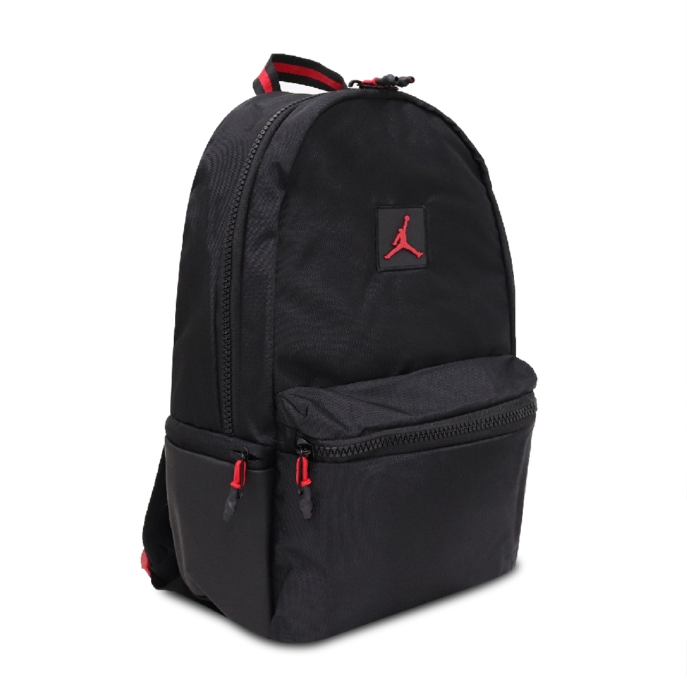 Nike 後背包 Jordan Backpack 男女款 喬丹 飛人 上學 外出 雙肩背 黑 紅 JD2133001GS-001