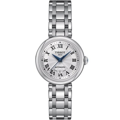 TISSOT 天梭 官方授權 Bellissima 羅馬機械女錶 母親節禮物-29mm T1262071101300