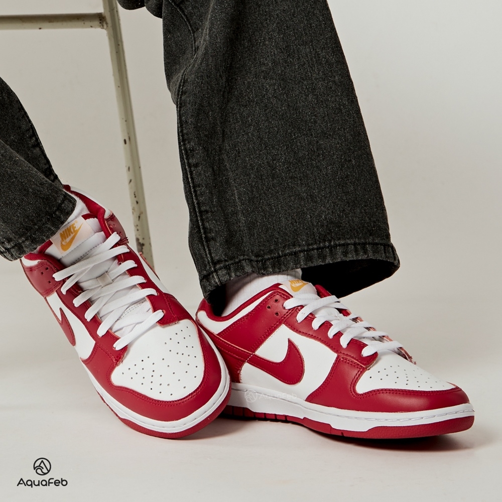 Nike Dunk Low Retro Gym Red 男鞋紅白色低筒經典運動休閒鞋DD1391-602