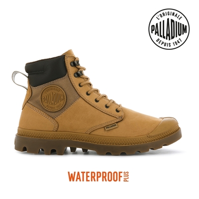 PALLADIUM PAMPA SHIELD WP+ LUX皮革防水靴-中性-琥珀棕