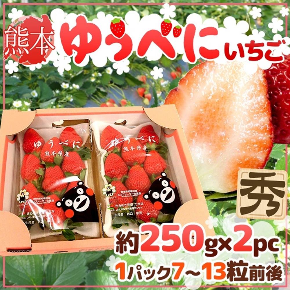 【天天果園】日本熊本/福岡/佐賀草莓1盒(每盒2P裝/14-24顆/550-600g)