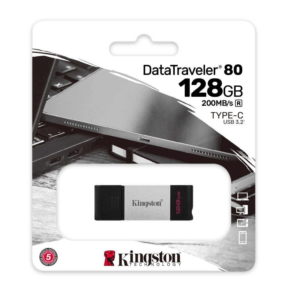 金士頓 Kingston DataTraveler 80 USB Type-C 128G 隨身碟 DT80 128GB