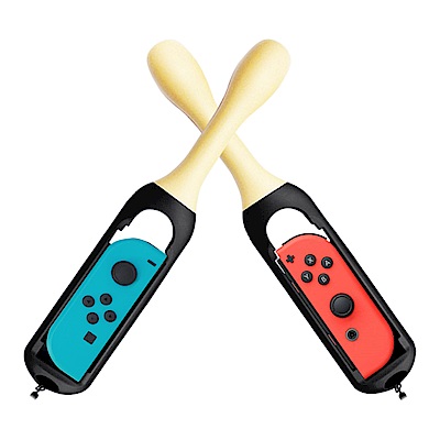 Nintendo任天堂Switch專用 Joy-Con手把打鼓棒 (黑/黑)