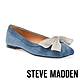 STEVE MADDEN-VERANO 鑽面蝴蝶結小方頭平底娃娃鞋-牛仔藍 product thumbnail 1