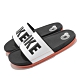 Nike 拖鞋 Offcourt Slide 套腳 男女鞋 輕便 舒適 簡約 大logo 情侶穿搭 白 黑 BQ4639101 product thumbnail 1