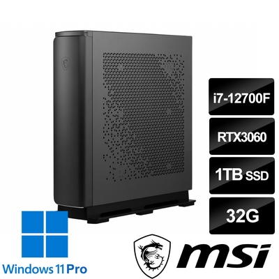 msi微星 Creator P100A 12TC-1085TW 桌上型電腦 (i7-12700F/32G/1T SSD/RTX3060-12G/Win11Pro)