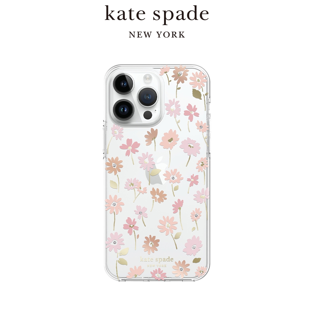 【kate spade】iPhone 14系列 精品手機殼 初春花語