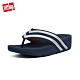 FitFlop MILLIE METALLIC-STRIPE TOE-THONGS夾腳涼鞋-女(午夜藍/銀色) product thumbnail 1